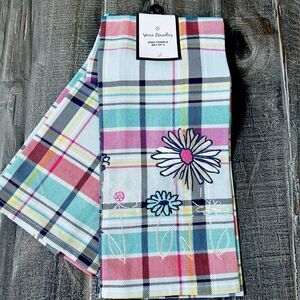Vera Bradley Plaid Floral Multicolor Kitchen Dish Towels